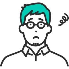 困っている男性のイメージ