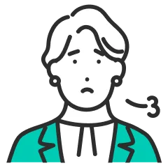 困っている女性のイメージ